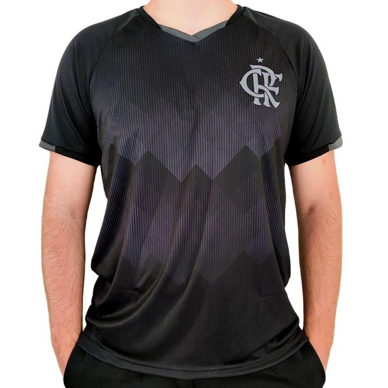 Camisa Flamengo Dark Stick Braziline Oficial - Masculino - Camisa